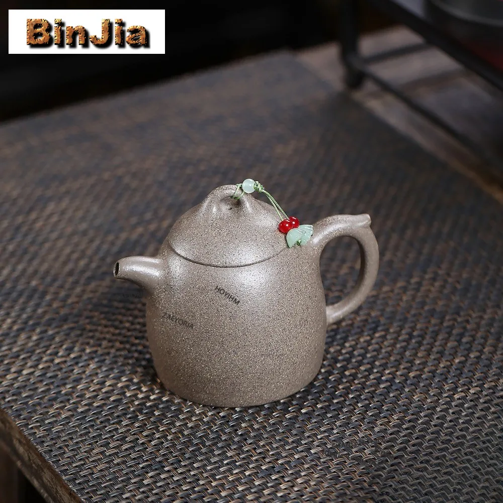 250ml Classic Yixing Purple Clay Teapots Handmade Qinquan Pot Raw Ore Five-color Section Mud Kettle Zisha Tea Set Accessories