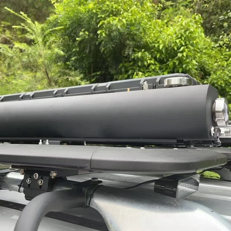 ถังเก็บน้ำสแตนเลสแบบพกพาขนาด 35 ลิตร สำหรับอาบน้ำนอกสถานที่ ติดตั้งง่ายบนหลังคารถ แบบแข็งแรง ทนแรงดัน สำหรับการปีนเขา