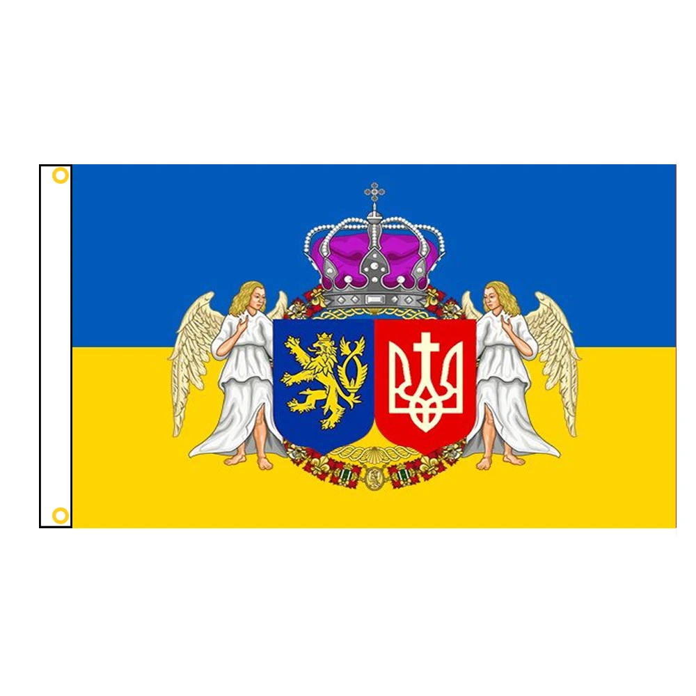 90*150cm/60*90cm/40*60cm/15*21cm Ukraine Flag Large Polyester Ukrainian National Country Flag and Banner Home Decor