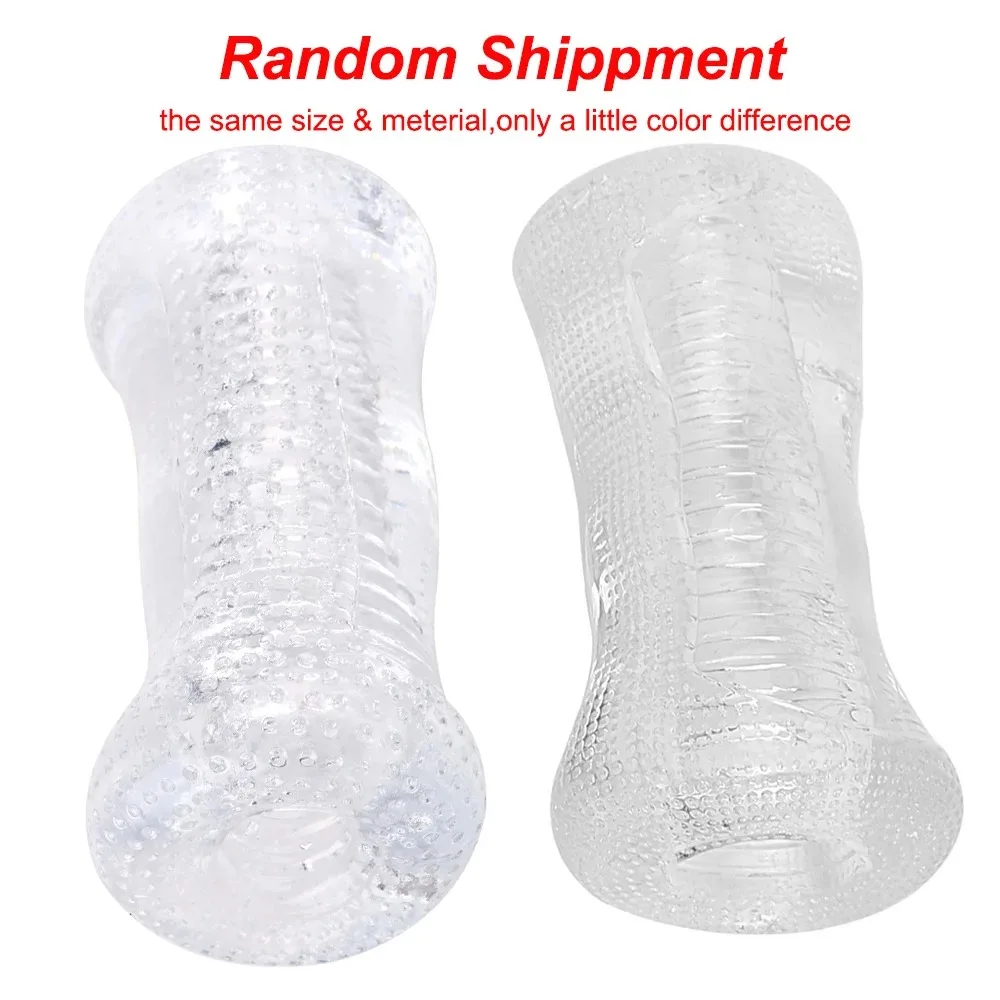 13 سنتيمتر ذكر الاستمناء شفافة هلام الاصطناعي المهبل دمية بفرج حقيقي للرجال القضيب التمارين الديك المكبر تمتص الجنس لعب المثيرة