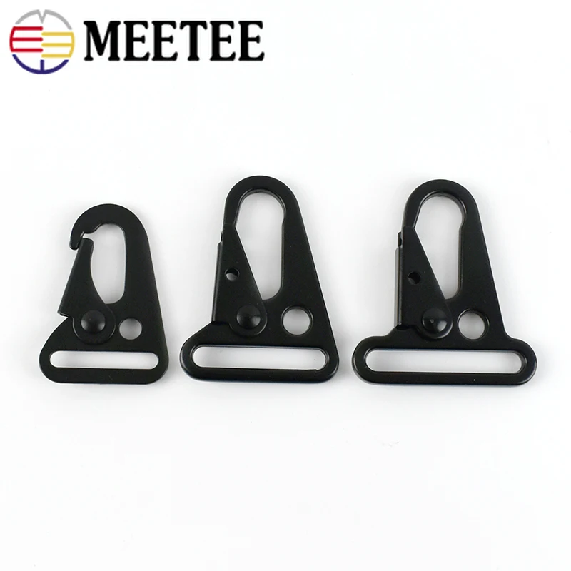4/10pcs 20/25/32/38mm Lobster Carbiner Metal Buckles Clasp for Outdoor Backpack Belt Webbing Hook Buckle Key Ring Accessories