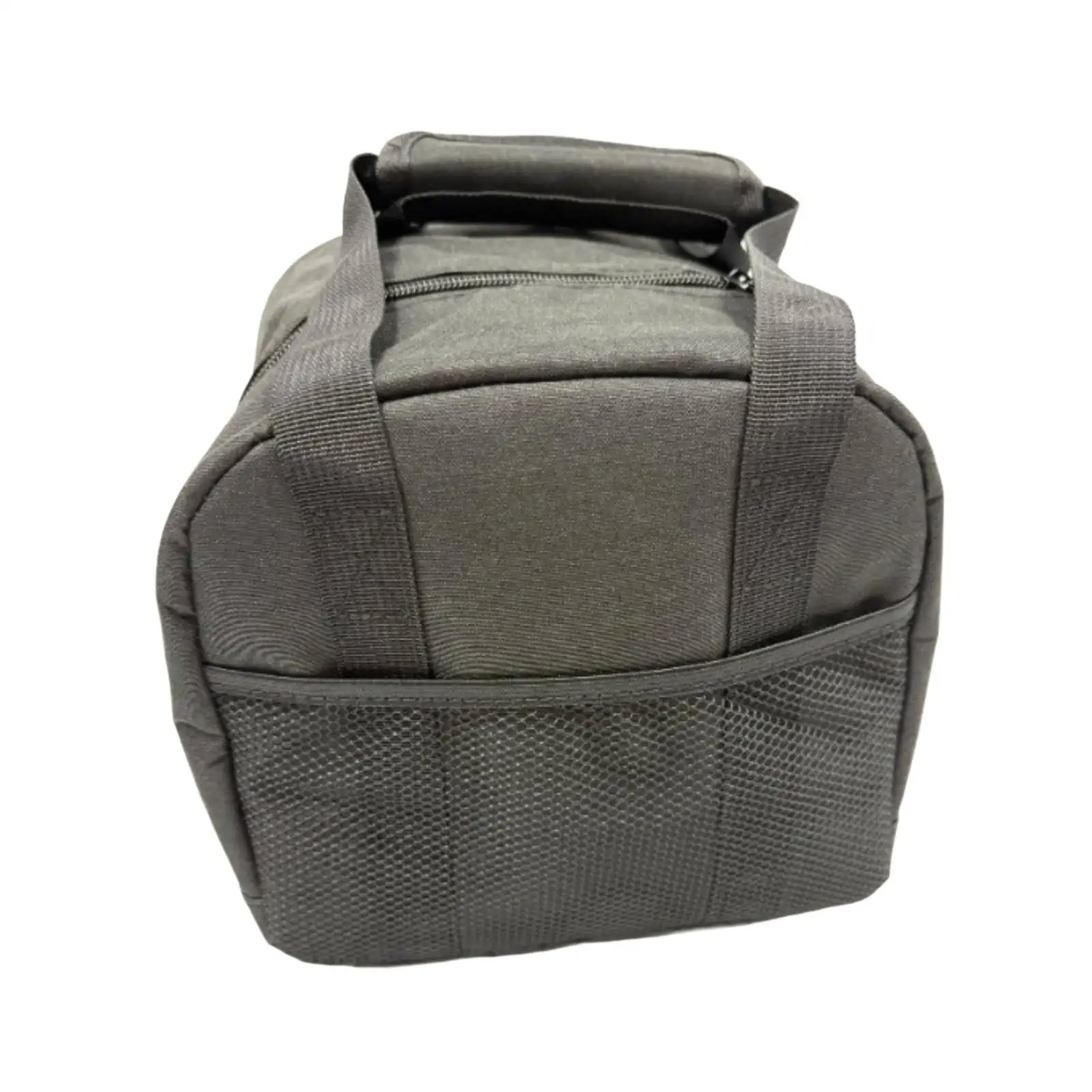 Compact Bowling Sphere Tote Bag Black Carryall with Foam Holder for One Ball Fits Towel Wrist Support Wallet Keys