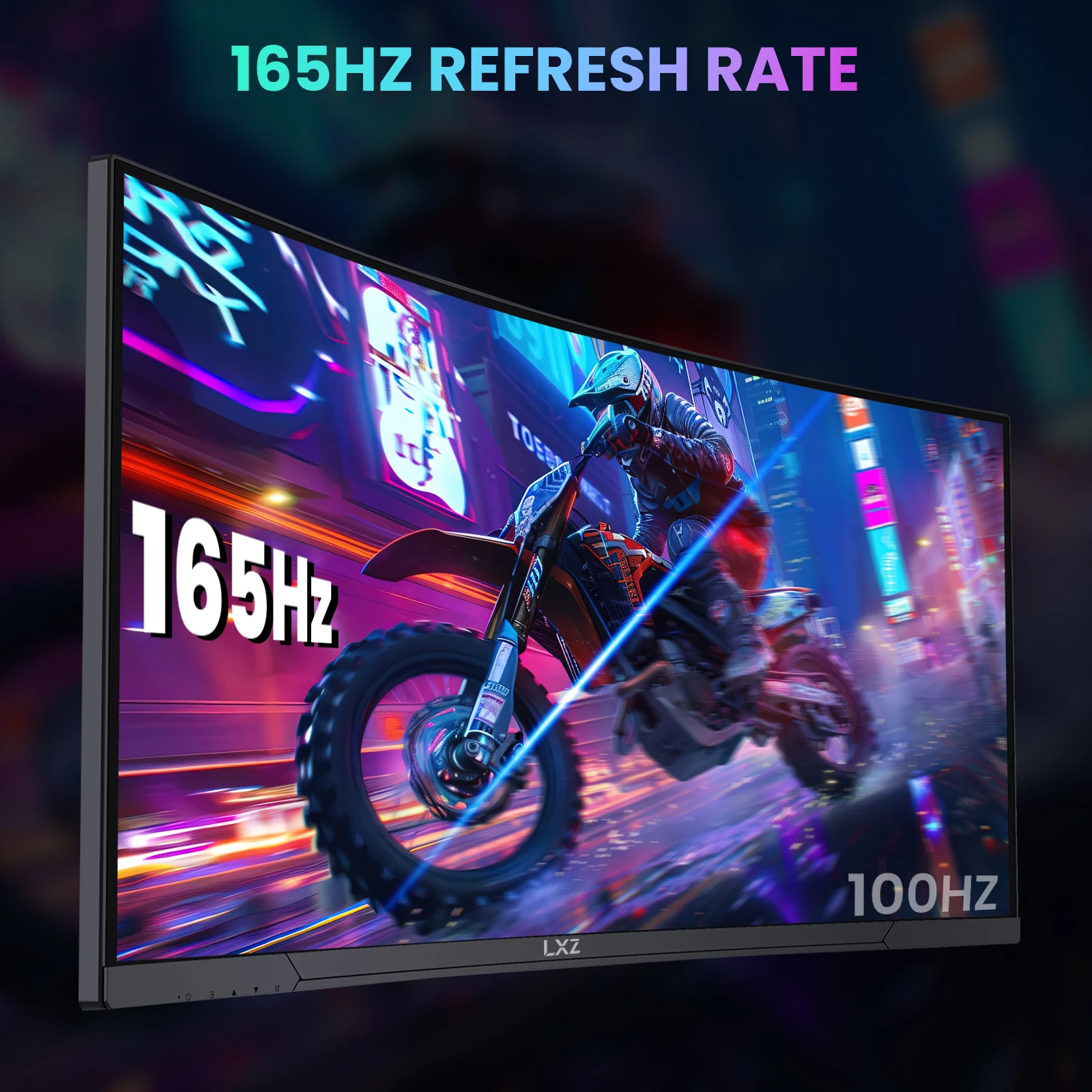 LXZ 34 Inch Ultrawide Curved Gaming Monitor, 1500R PC Screen 165Hz UWQHD 3440x1440, Curved Computer Screen with FreeSync,Christmas gifts for men and women,black fridays items,gaming accessories,local warehouse,Gaming Monitor with Crosshair