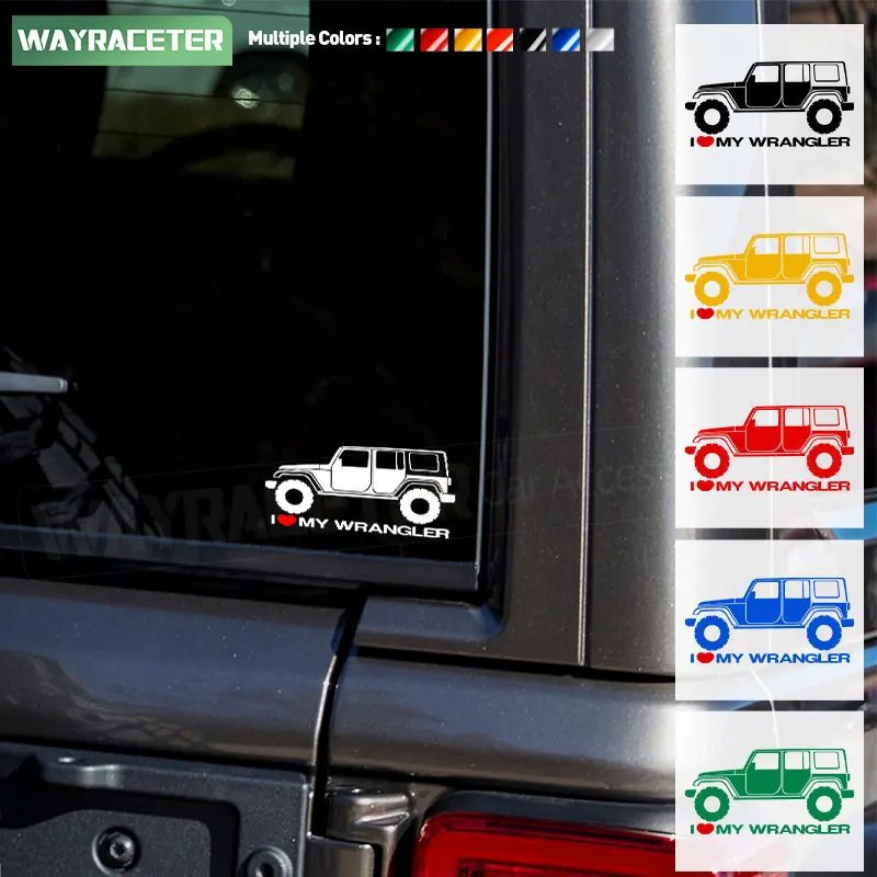 1 قطعة الإبداعية نافذة السيارة ملصق مضحك جذع السيارات الجسم ملصق حائط من الفينيل ل جيب رانجلر JL JK روبيكون J YJ CJ اكسسوارات #1