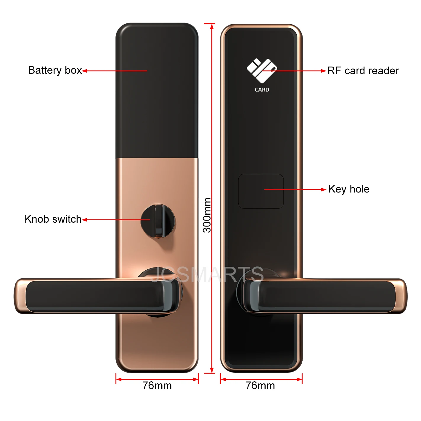 Fechadura eletrônica keyless esperta resistente à corrosão do rfid fechadura eletrônica digital para o hotel à beira-mar