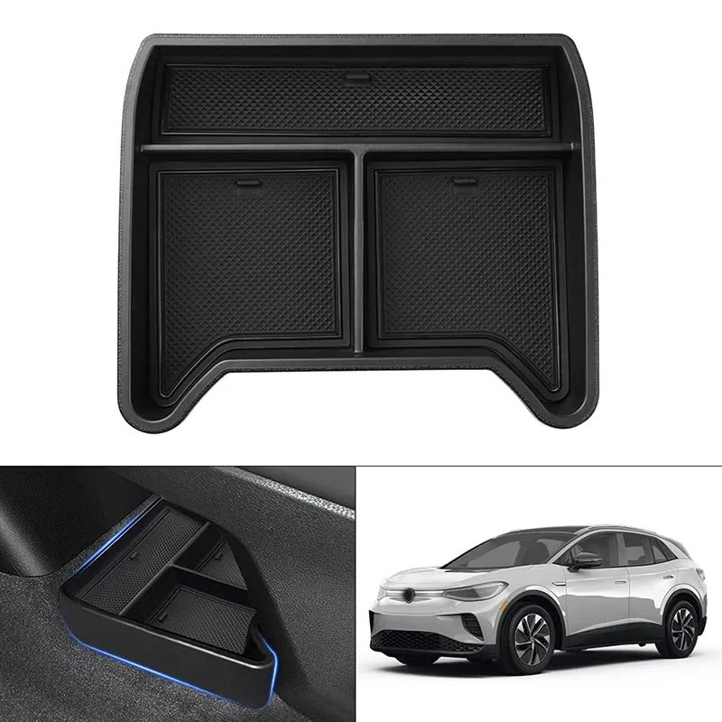 

Compatible For VW Volkswagen ID.4 ID4 GTX Crozz 2021 2022 2023 Storage Box Organizer Center Console Tray Interior Accessories