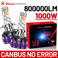 Dualvision 800000LM 1000W H4 H7 H11 LED CANbus K5C K6C H1 H8 9005 9006 HB3 HB4 9012 HIR2 Led Headlight Turbo Auto Fog Lamp 6000K