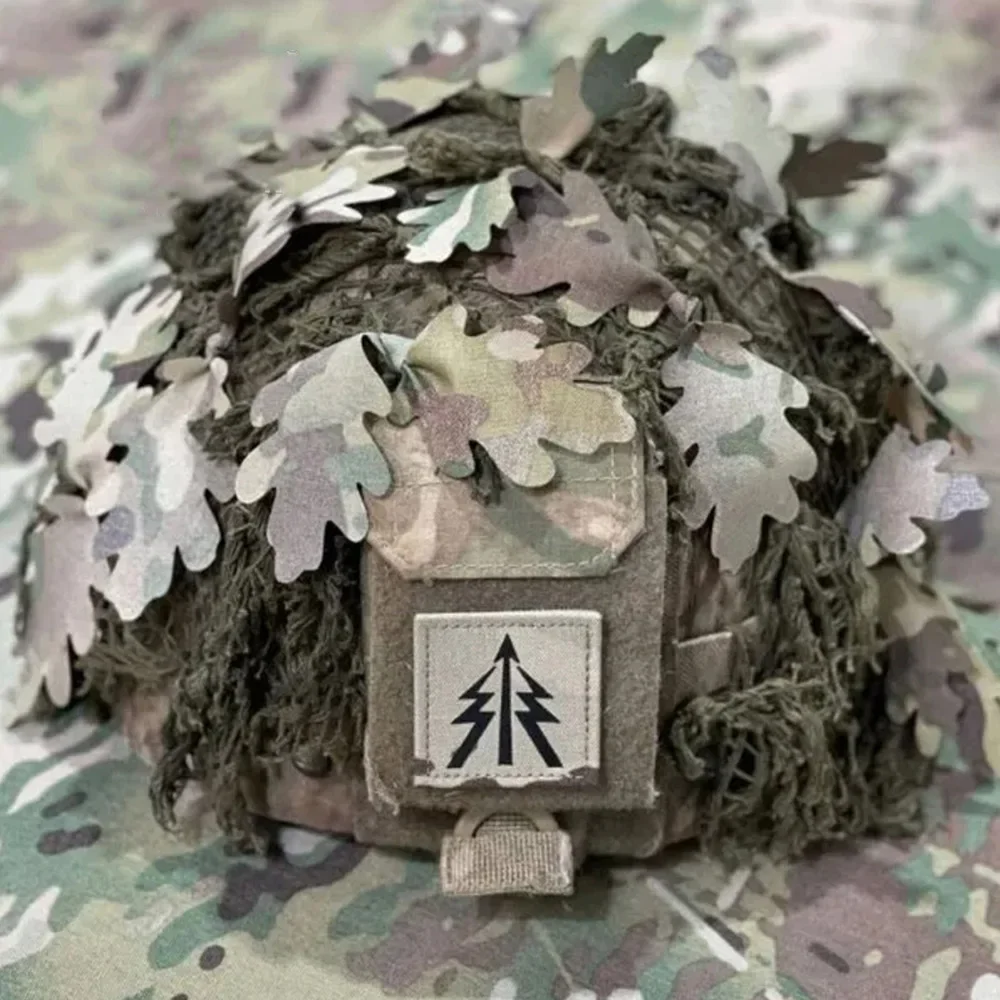 15 PCS/set Tactical Hunting CS Wargame Diy Double-Sided Strips for Helmet DisappearDis