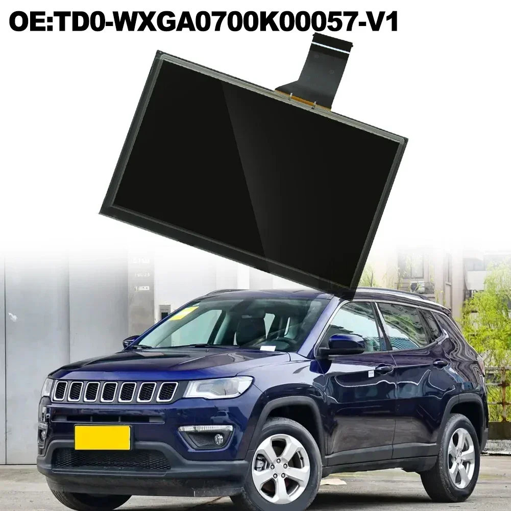 

7 Inch LCD Touch Screenn Electronic Components+Glass Black TD0-WXGA0700K00057-V1 LMB5K00057BL For JEEP For Compass 2017-2020