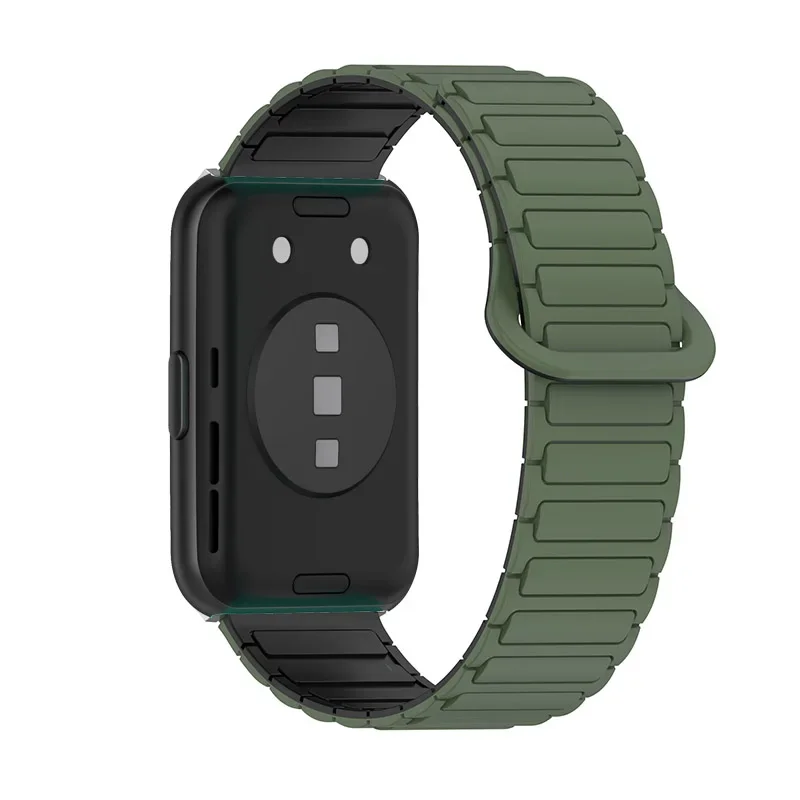 Strap+Connector Sports Magnetic Silicone Band For Huawei Watch Fit-New-SE-Special Edition / Fit 2 / Fit 3 Men Women Bracelet