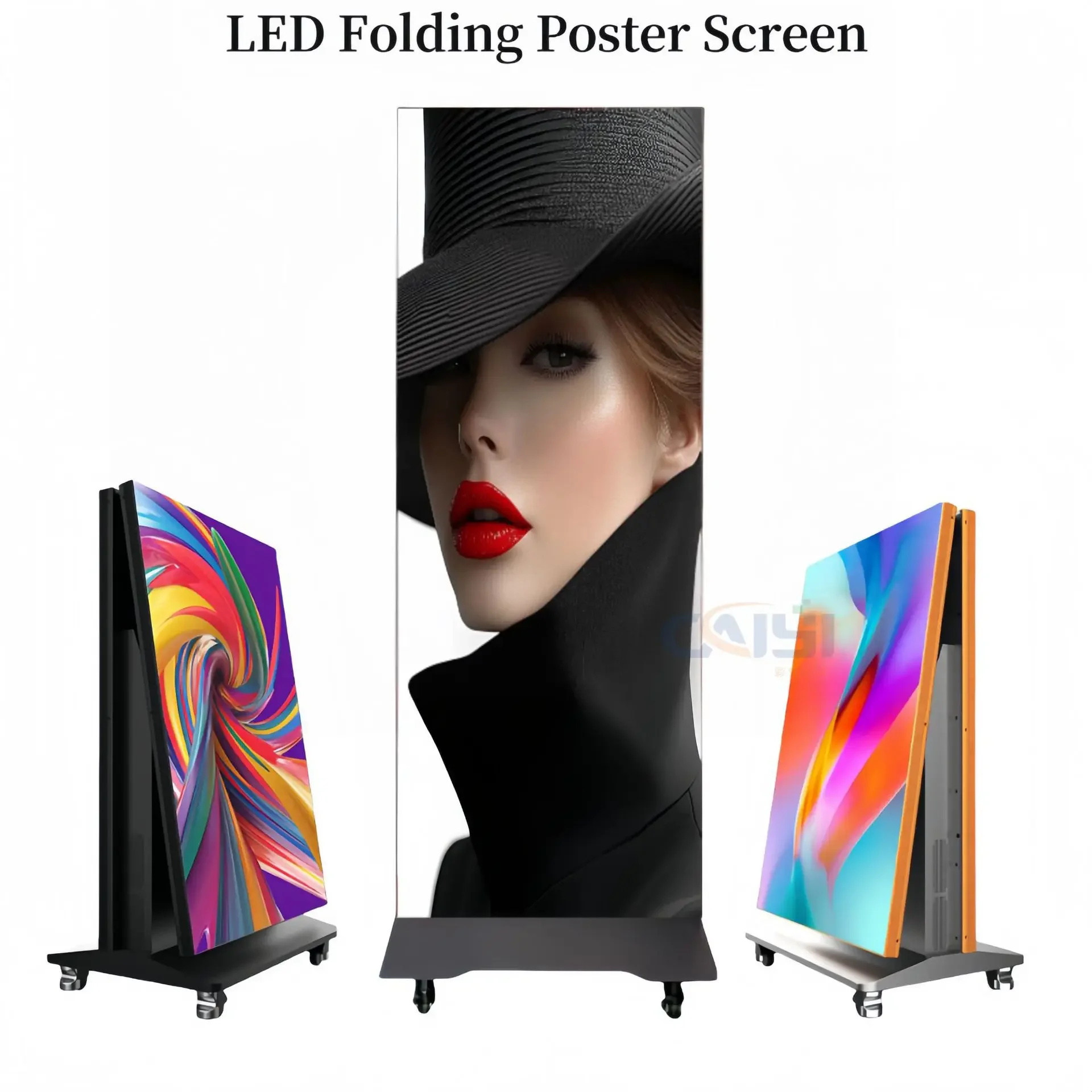 Double-sided display LED poster screen electronic advertising machine Poster Screen outdoor floor led advertising machine