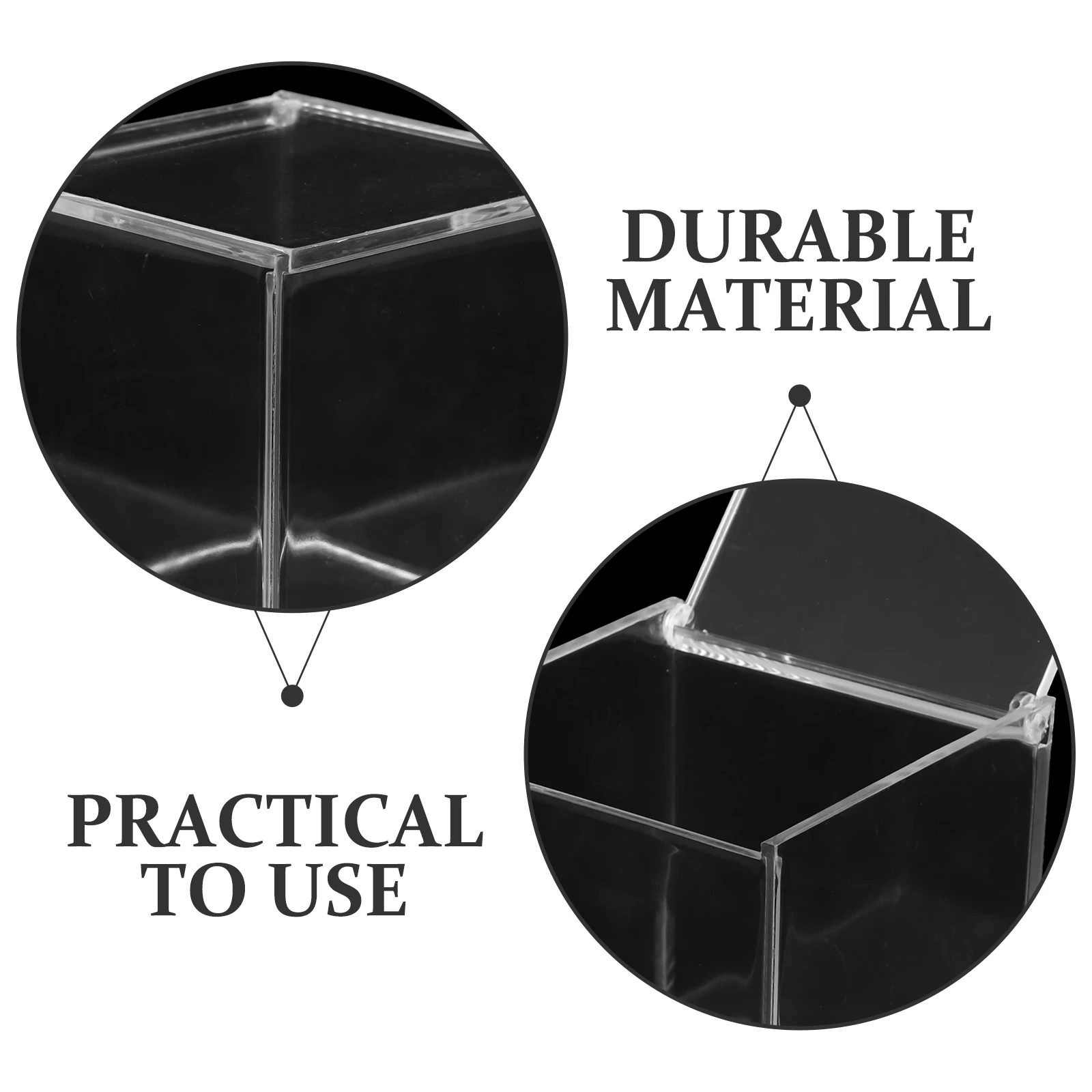 

Party Square Packaging Box Container Plastic Acrylic Transparent Small Candy Boxes