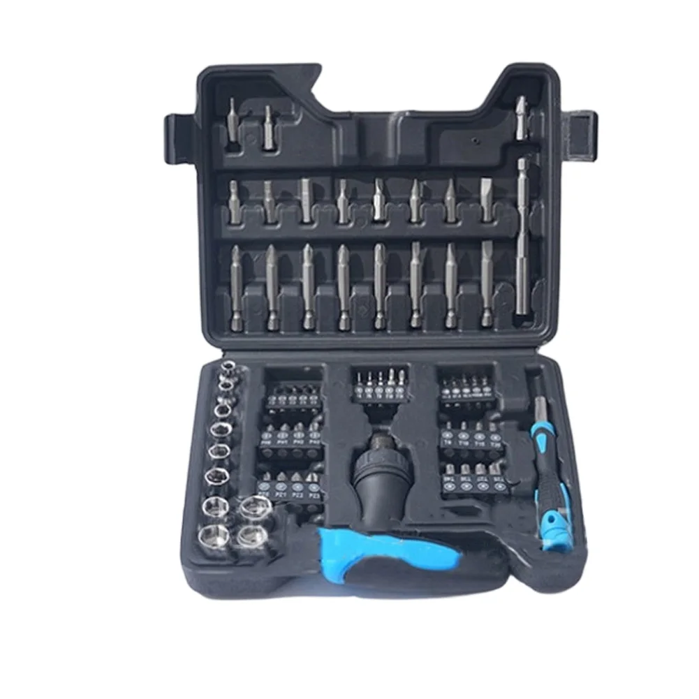 1Set Screwdriver Bit 34-in-1 Magnetic Ratchet Screwdriver Set Multifunction One Word Cross Hexagon Screwdriver For POZIDRIV/TORX
