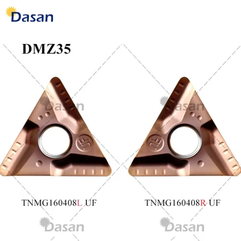 10 pezzi TNMG 160404 Inserti in metallo duro TNMG 160408 Utensile per tornitura TNMG originale DH60 in lega dura UF Acciaio inossidabile temprato