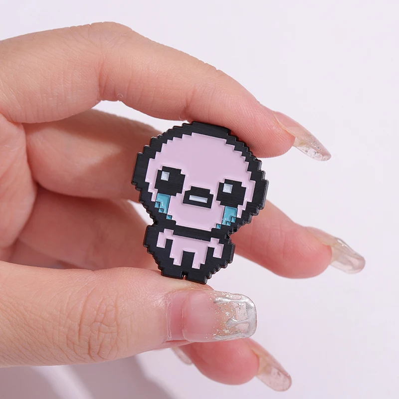 Broches personalizados de juegos de Anime, insignias de solapa, alfileres de esmalte de la encuadernación de Isaac, regalo de joyería de dibujos