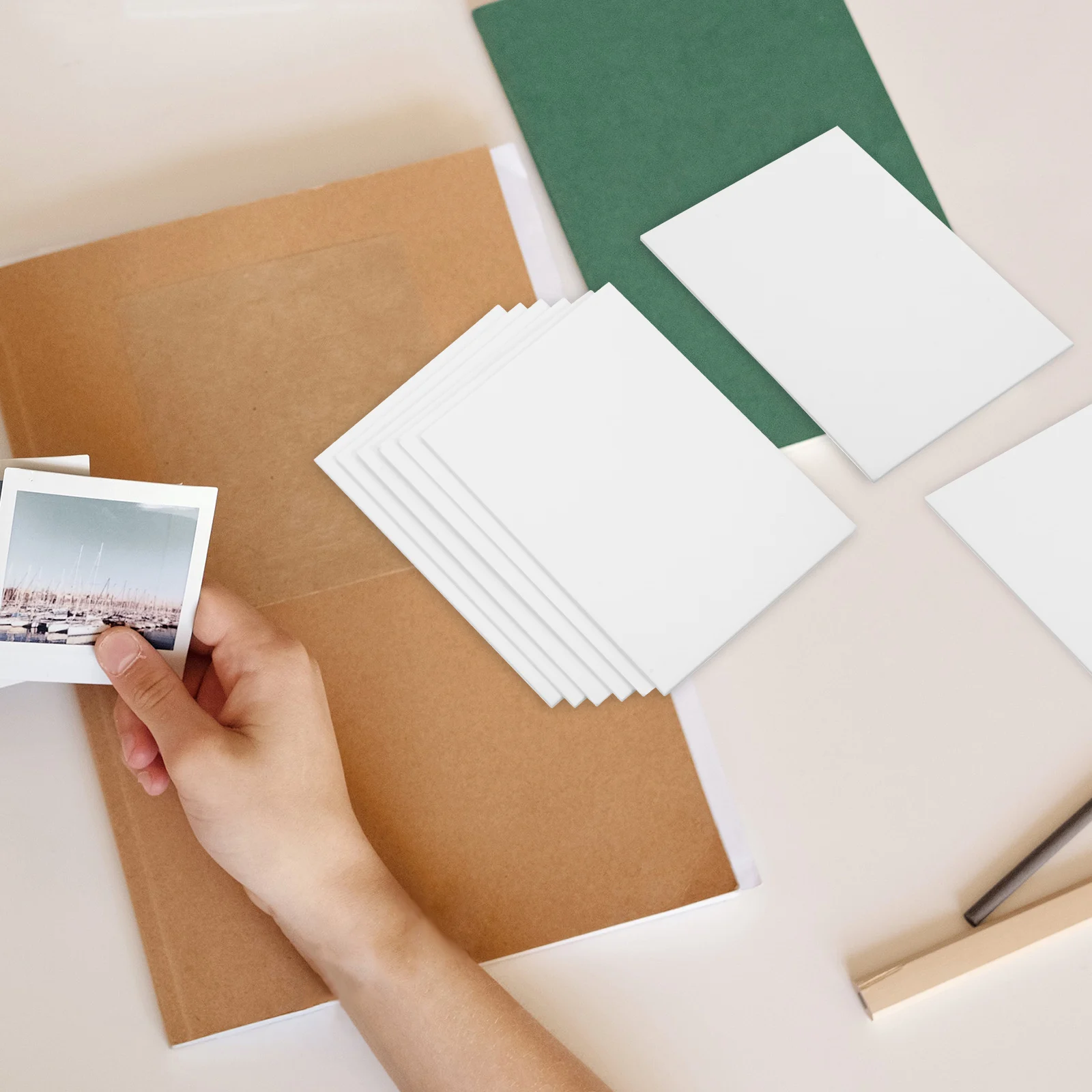 30Pcs Game Card Protectors Thick White Cardstock Blank Hard Card Stock for DIY Craft Invitations Postcards Collection Storage