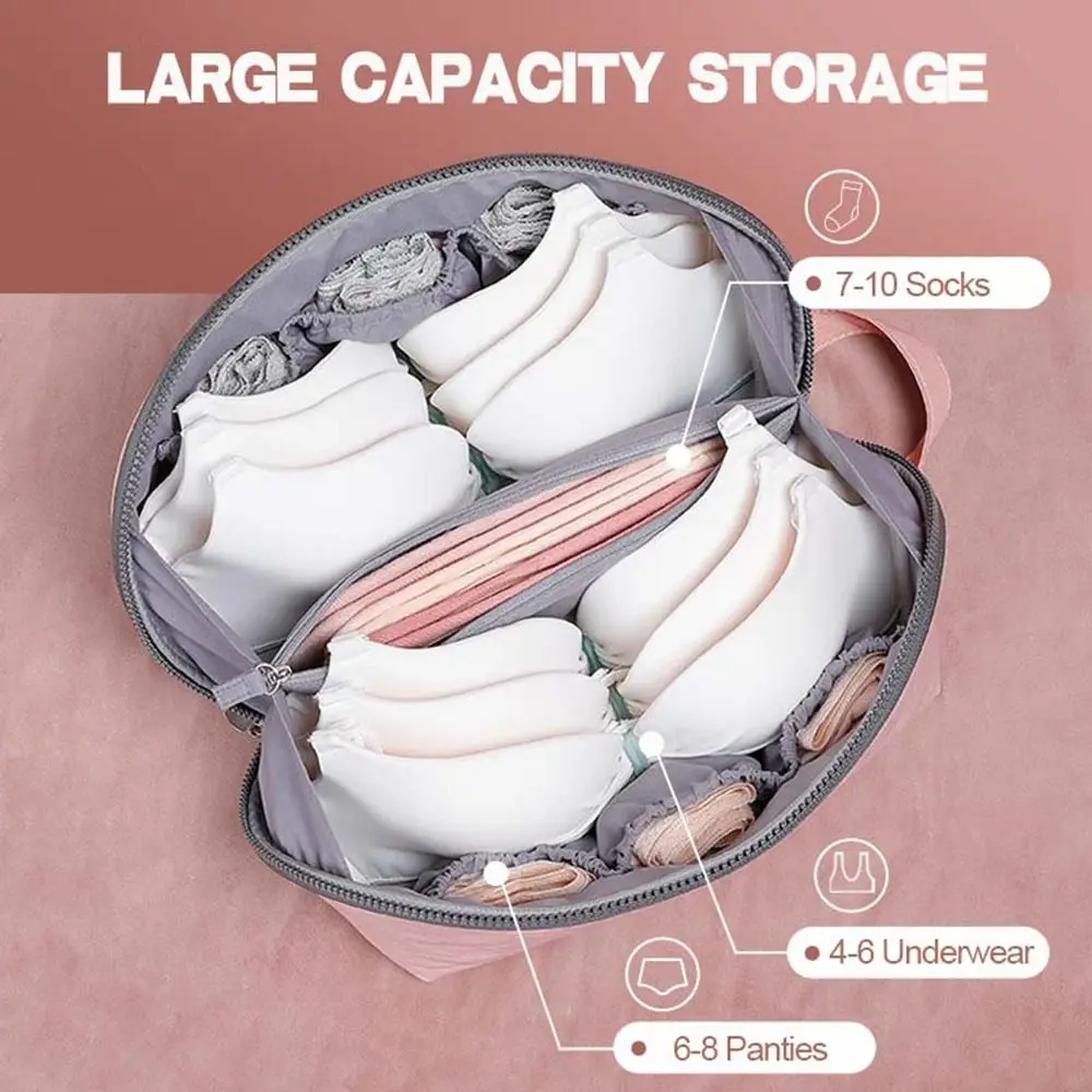 Multifunctional Underwear Storage Bag Travel Clothes Bra Socks Divider Organizer Pouch Women Portable Cosmetic Stuff Washing Bag