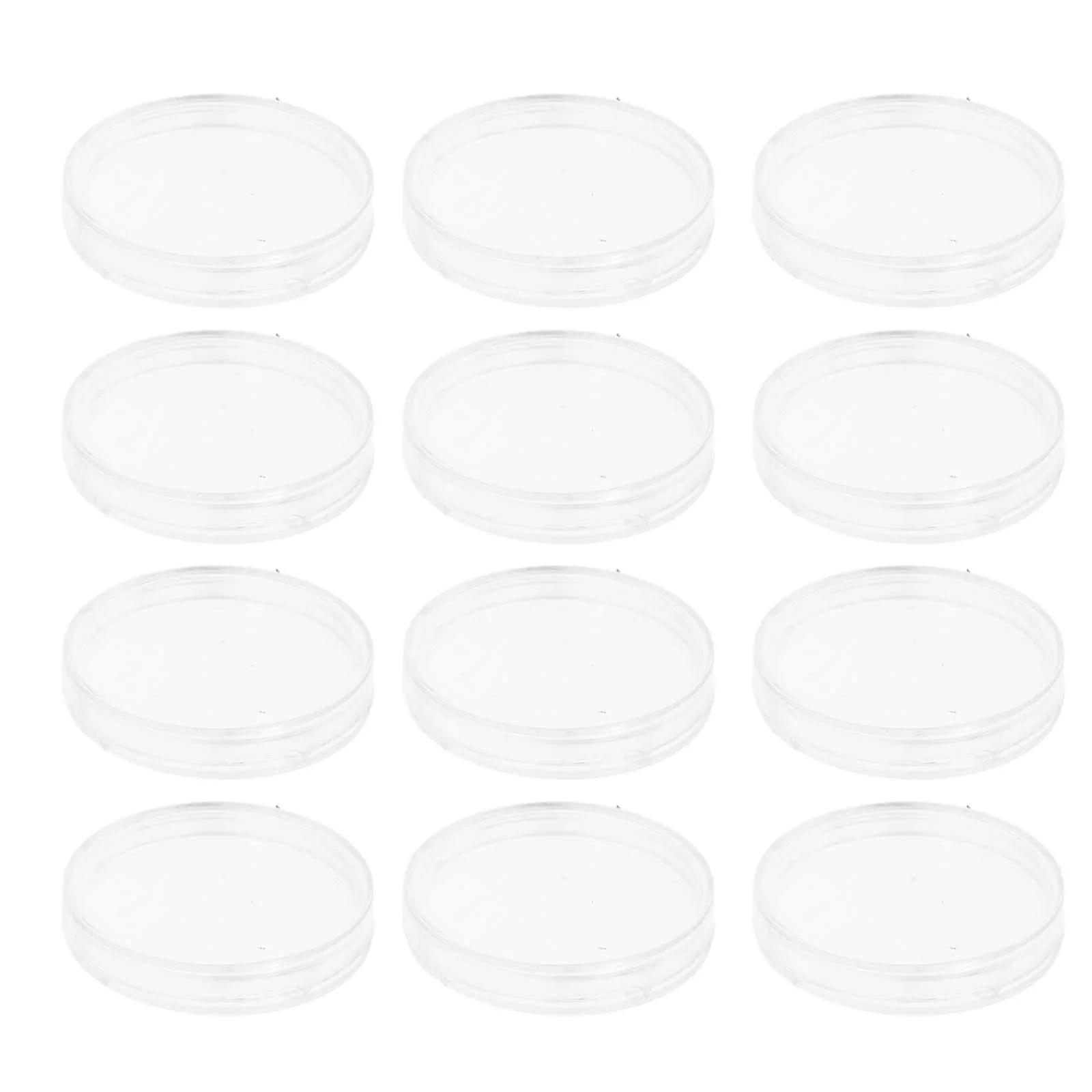 50 قطعة صندوق حماية 27 مللي متر حافظة تخزين مستديرة شفافة لجمع هدية جائزة عرض كريستال صغيرة خفيفة الوزن #3