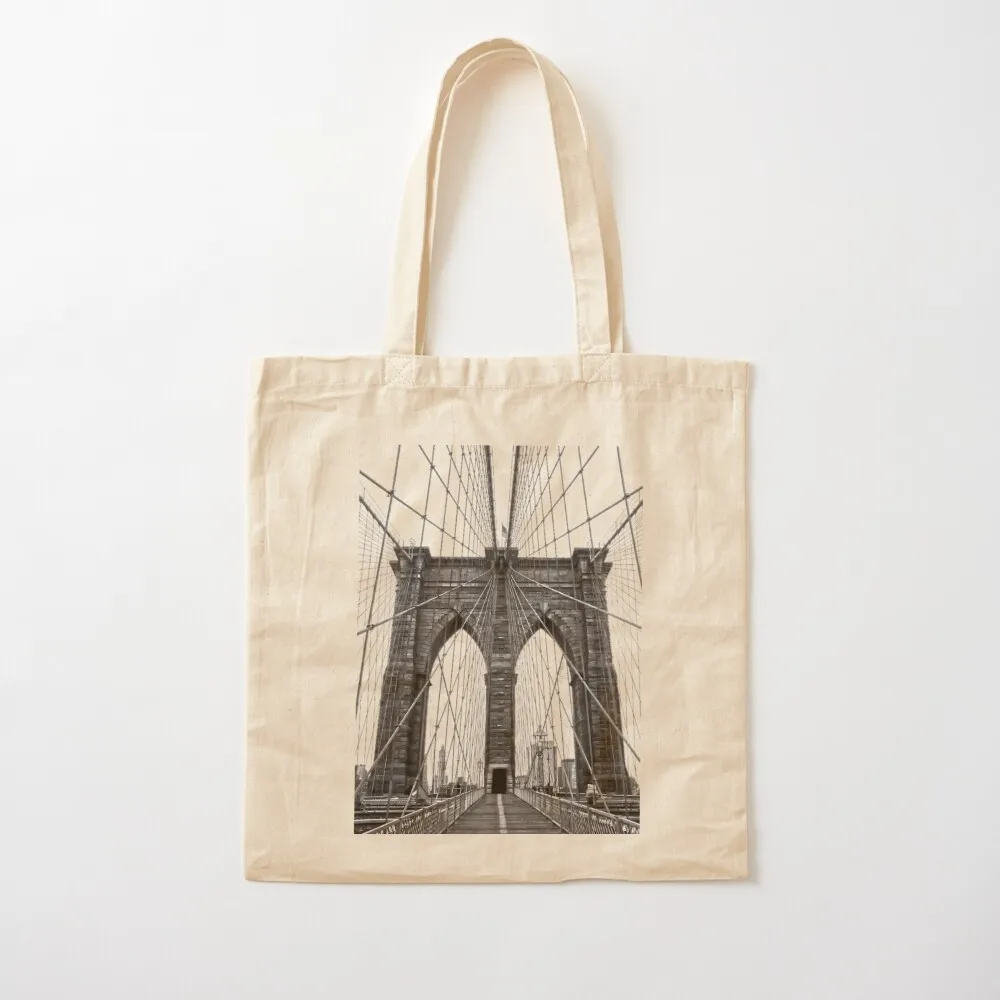 Brooklyn Bridge Tote Bag Women's shopper tote university shopper women canvas Customizable Canvas