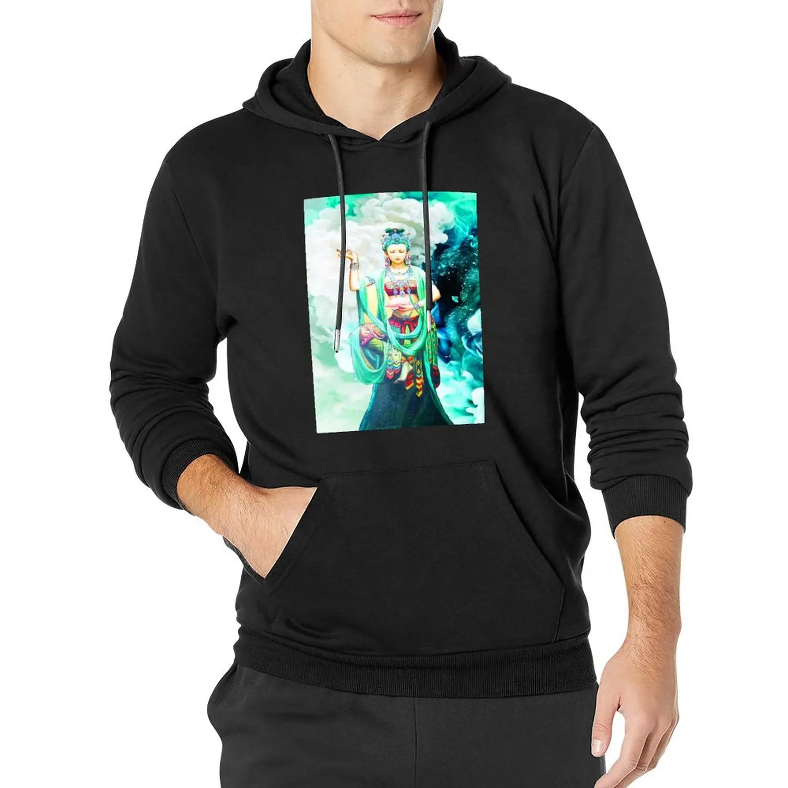 

Kwan Yin The Goddess of Mercy Pullover Hoodie aesthetic clothing autumn hoodie men