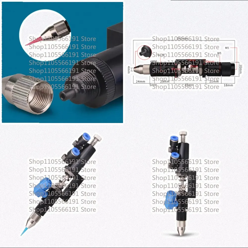 MY-S221 High Precision Thimble Dispensing Valve Adjustable Single Liquid Return Valve Glue Pneumatic Dispensing Tool