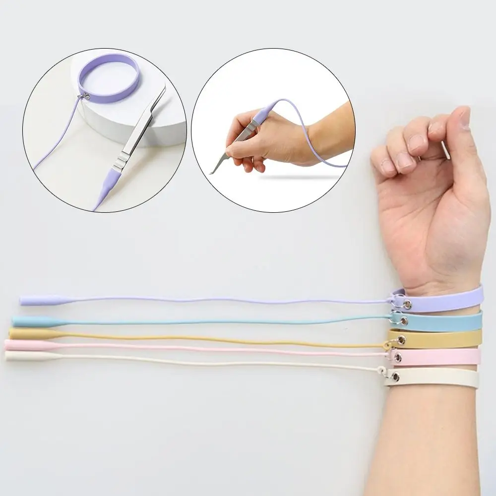 Beauty &Health Wrist Strap False Eyelash Eyelash Tweezers silicone Bracelet Extension Tweezers Wristband Tweezer Protector