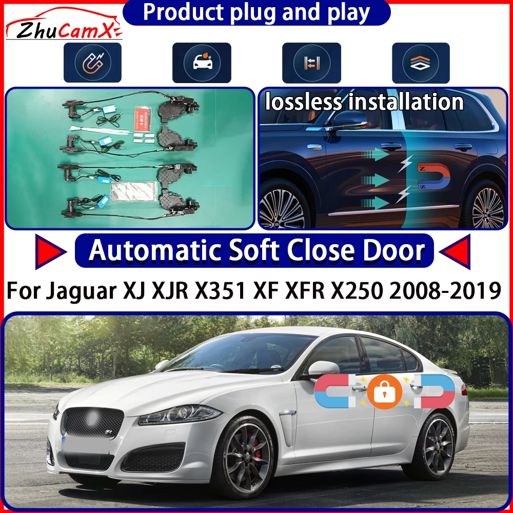 

OEM Door Lock Actuator for Jaguar XJ XJR X351 XF XFR X250 2008-2019 Soft Close Door Kit Power Latch System Auto Pull Door Easy