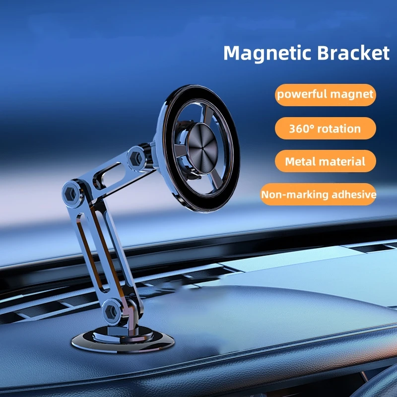 

7.5W Magnetic Car Phone Holder 360° Rotation Instrument desk support in Car For iPhone 15 Pro Max X Samsung Xiaomi Magnetic Car