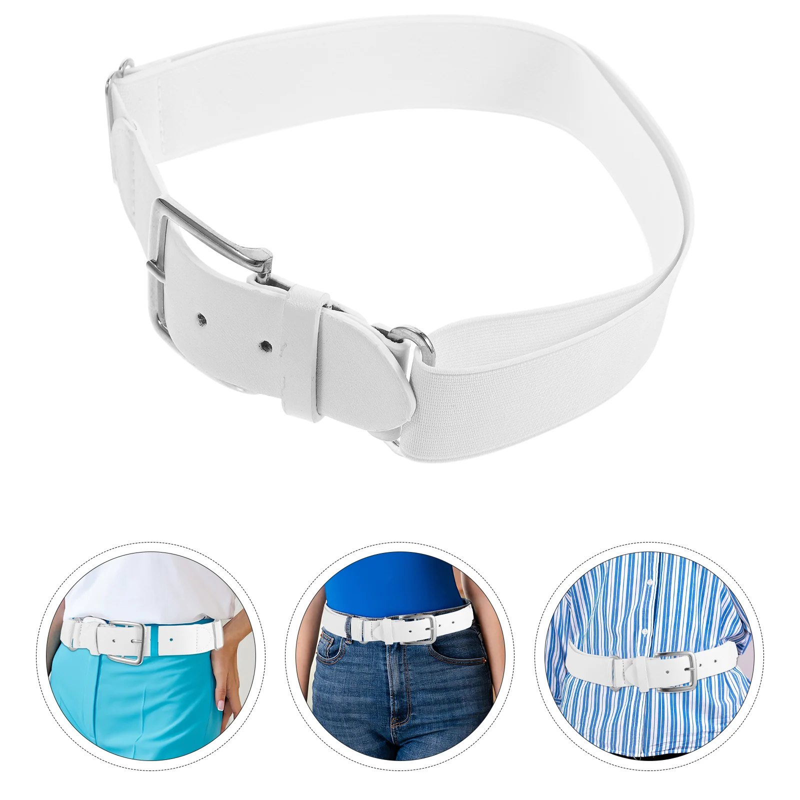 Belt Men's Adult Baseball Adjustable Softballs Belts for Girls Mens Steel Stretch