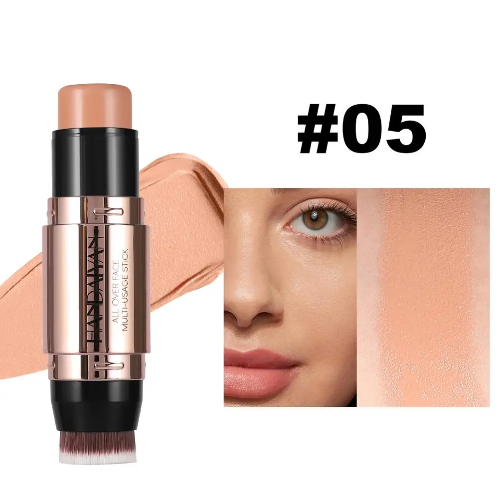 Double-HEAD Makeup Stick Contour Sculpting Lasting เครื่องสําอาง Contouring คอนซีลเลอร์ Facial SHADOW Professional แปรง Bri Z7F8