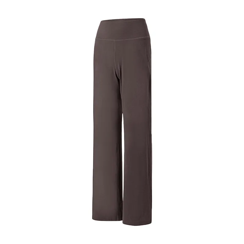 Women's High Quality Pants With Pockets High Waist Stretch Loose Sweatpants Nake-Feeling Sports Leisure  Yoga Workout Pants