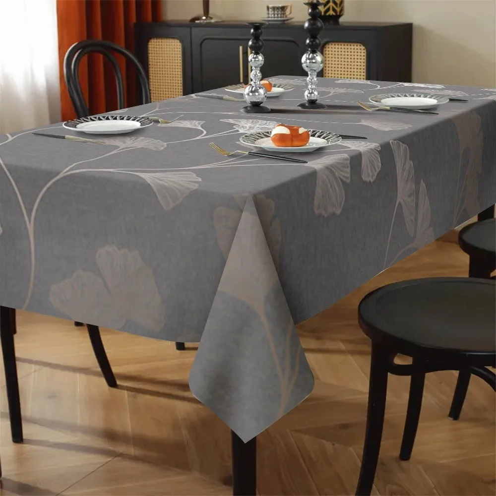 Ginkgo leaf pattern tablecloth - suitable for all seasons - ideal for parties, gatherings and festive decorations