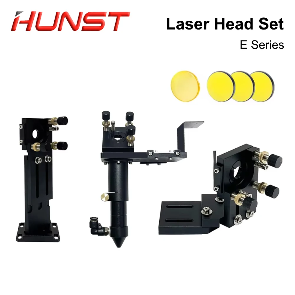 HUNST E Series Black CO2 Laser Head Kit Reflector Bracket Installation for Laser Cutting Engraving Machine Accessories