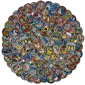 50/108張可愛皮卡丘寶可夢貼紙 可愛伊布卡通動漫貼紙 筆記型電腦剪貼簿手機經典貼紙 兒童玩具 6 最佳銷售 伊芙寶可夢 - №1