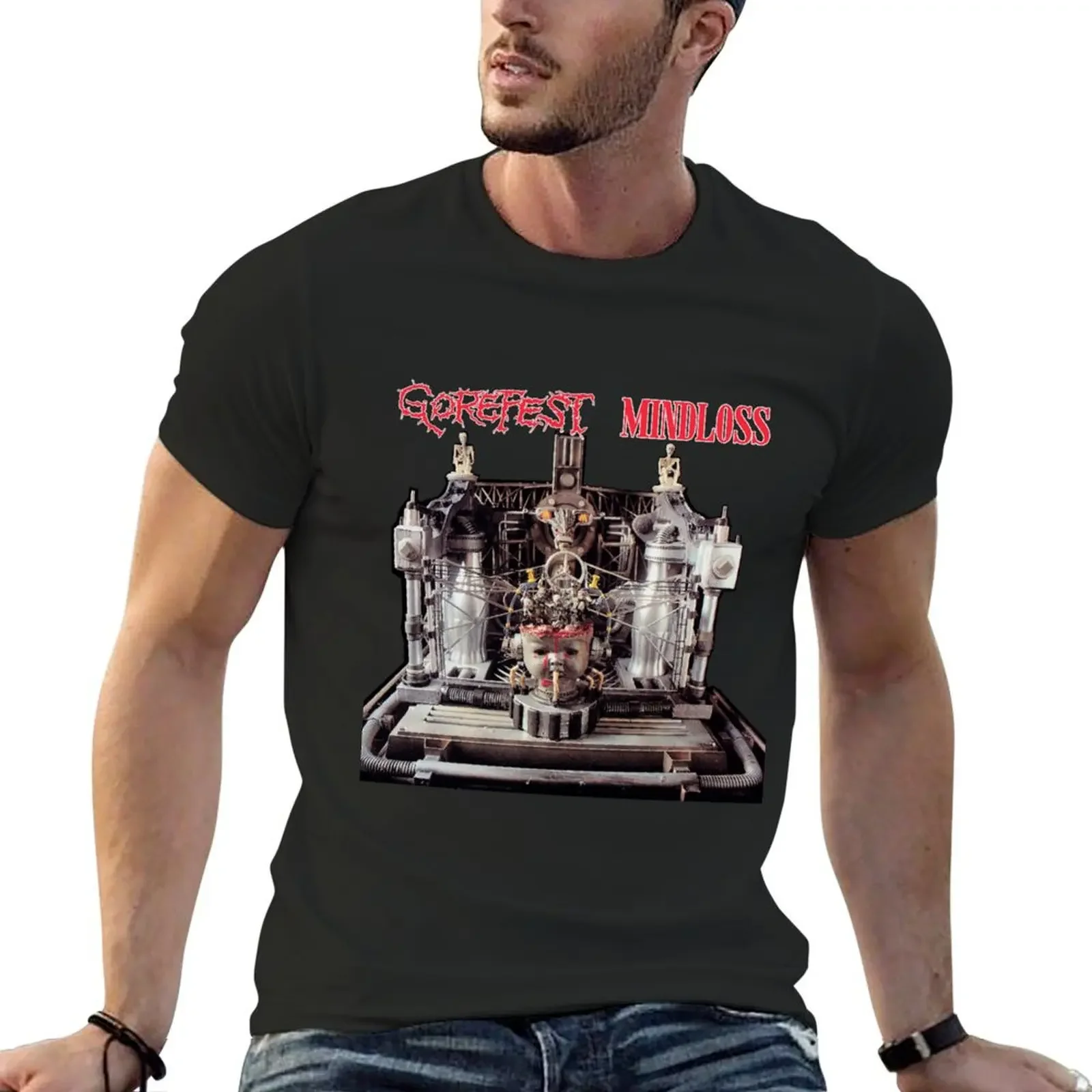 

Gorefest T-Shirt sports fans heavyweights oversized summer clothes plain t shirts men