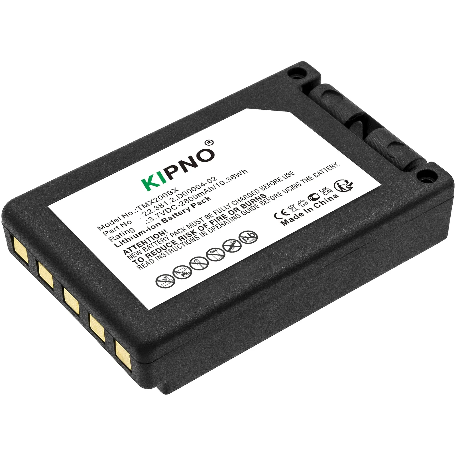 KIPNO Crane Remote Control Battery 3.7V/2800mAh D00004-02,22.381.2,M245060 for Teleradio Transmitter Tele Radio TG-TXMNL