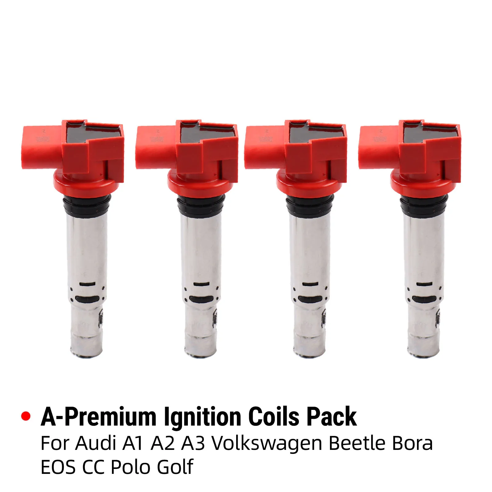 4 PCS Ignition Coils Pack For AUDI  A1 A2 A3 VW Jetta Passat Tiguan  EA111 1.4 1.6 036905715C - view 6