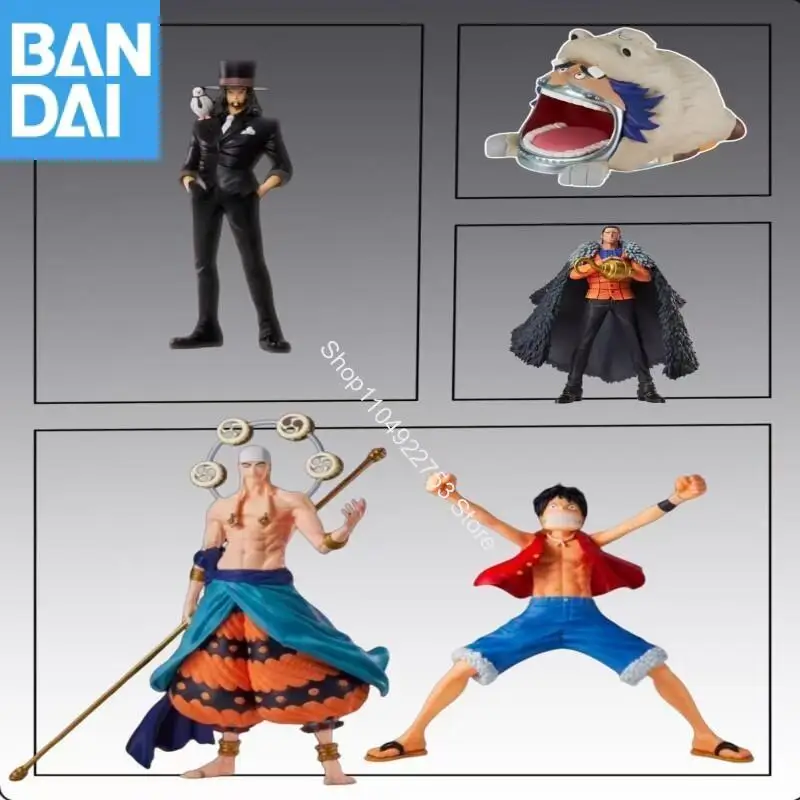 

BANDAI NAMCO BANPRESTO Genuine ONE PIECE The Greatest Battle Luffy Rob Lucci Crocodile Enel Wapol In Stock Festival Gifts Toys