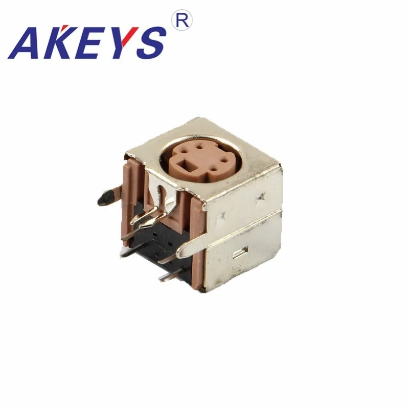 10PCS MDC-4-19 PCB Mount 4 Pin Female S Jack DVD Mini Din Sockets Connectors S Terminal