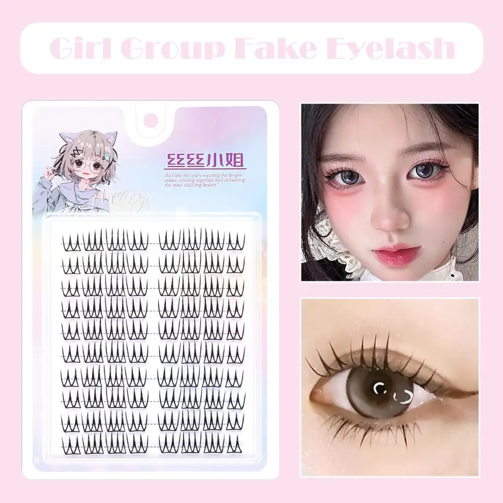 

New DIY Cluster Lashes Book Lazy Girl Flower Eyelashes Natural Single Cluster Fine Stem Eyelash Extension Manga False Eyelashes