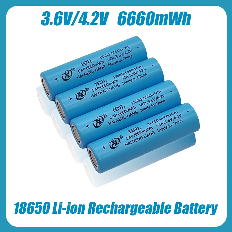 New3.7V 6660mWh Real Large Capacity Li-ion Rechargeable Battery Suitable For Our 18650 Toys, Tools, Flashlight Batteries, Etc