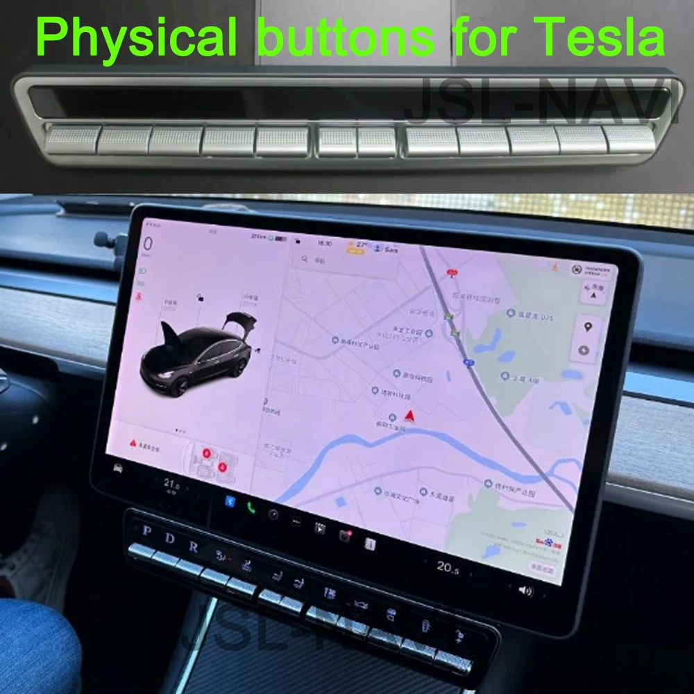 For Tesla Model 3 Y 2019-2023 2024 Physical Control Button Tesla Accessories Multi-function Center Control Panel Switch Buttons