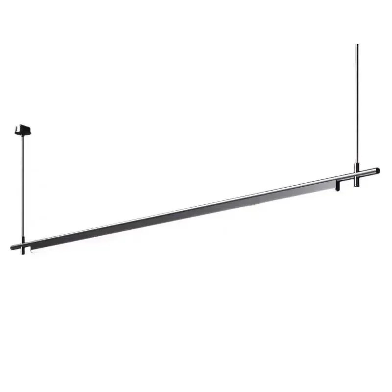 Modern Led Linear Pendant Lamp Dimmable Black for Kitchen Table Dining Room Chandelier Lighting Designer Lighting Luster Fixture - view 5