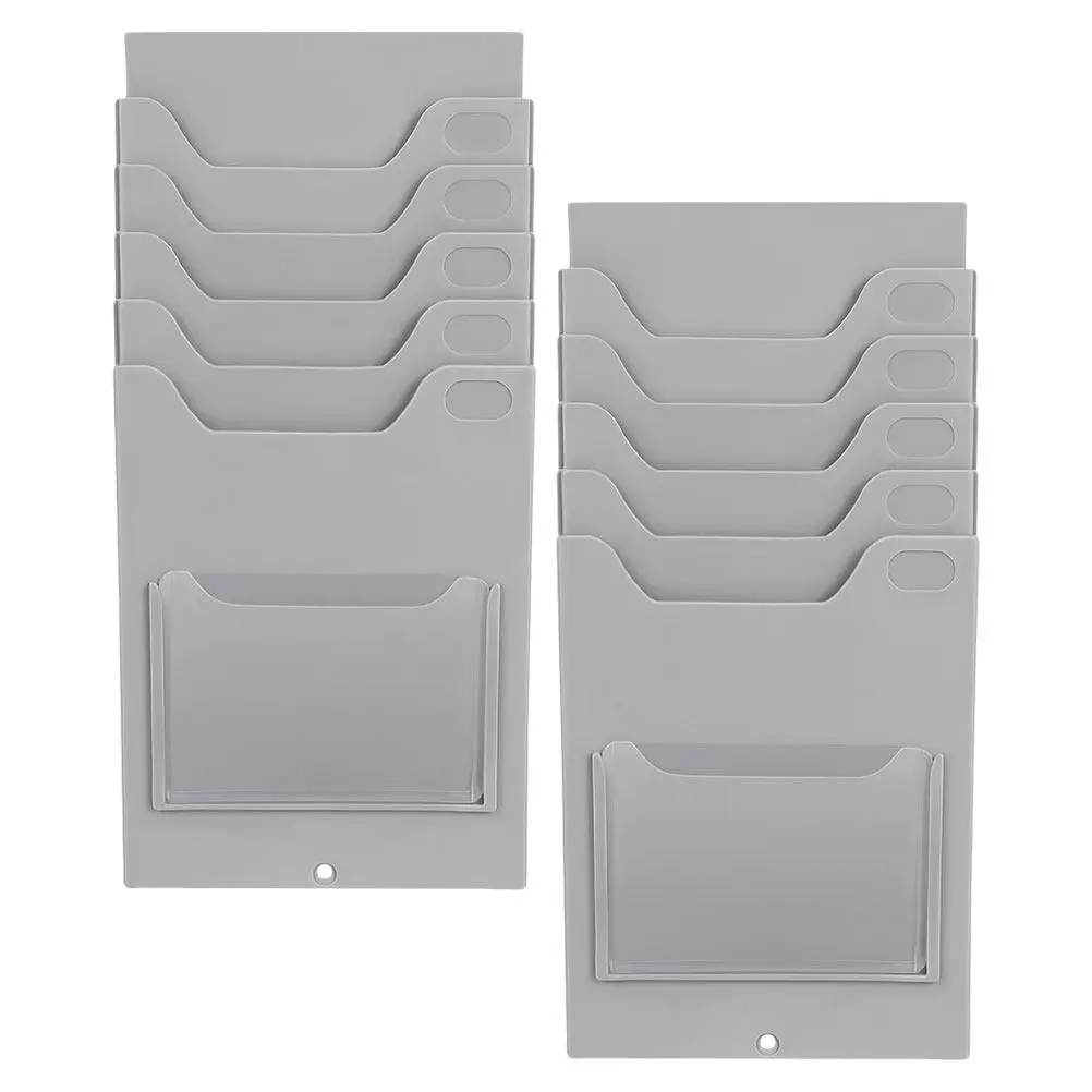 2Pcs Material Card Rack Efficient Inventory Management Card Display Stand for Offices Schools Warehouses Employee Attendance