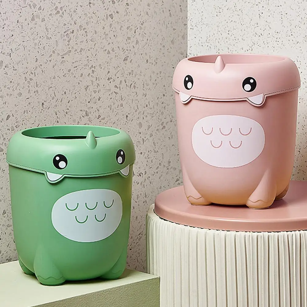 Trash Multi-scene Children's Waste Basket Large Capacity Lovely Household Cleaning Appliances Dinosaur Trash Trash Can Cartoon