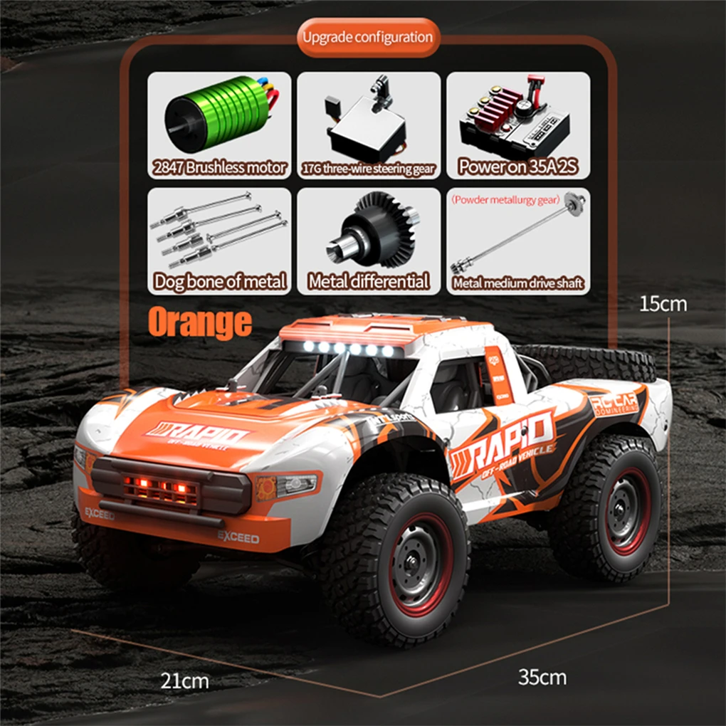 JJRC Q130 RC Car 1/14 4WD Desert Off-road Truck 2.4G High Speed Car Racing Drift Remote ControlVehicle Toys For Boys Children