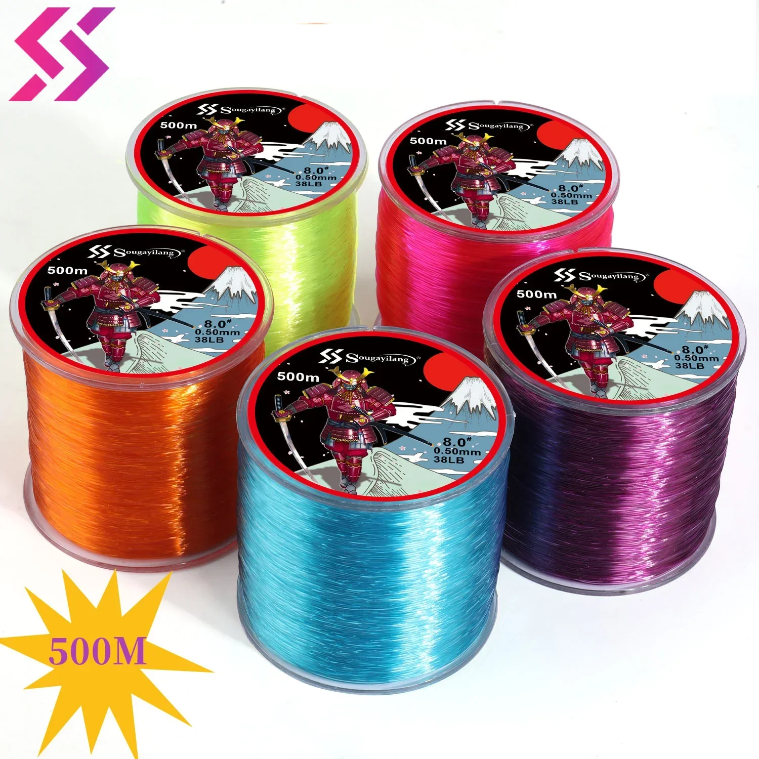 Sougayilang Línea de Nailon 7-38 LBs – Alta resistencia para carpa - imagen 5