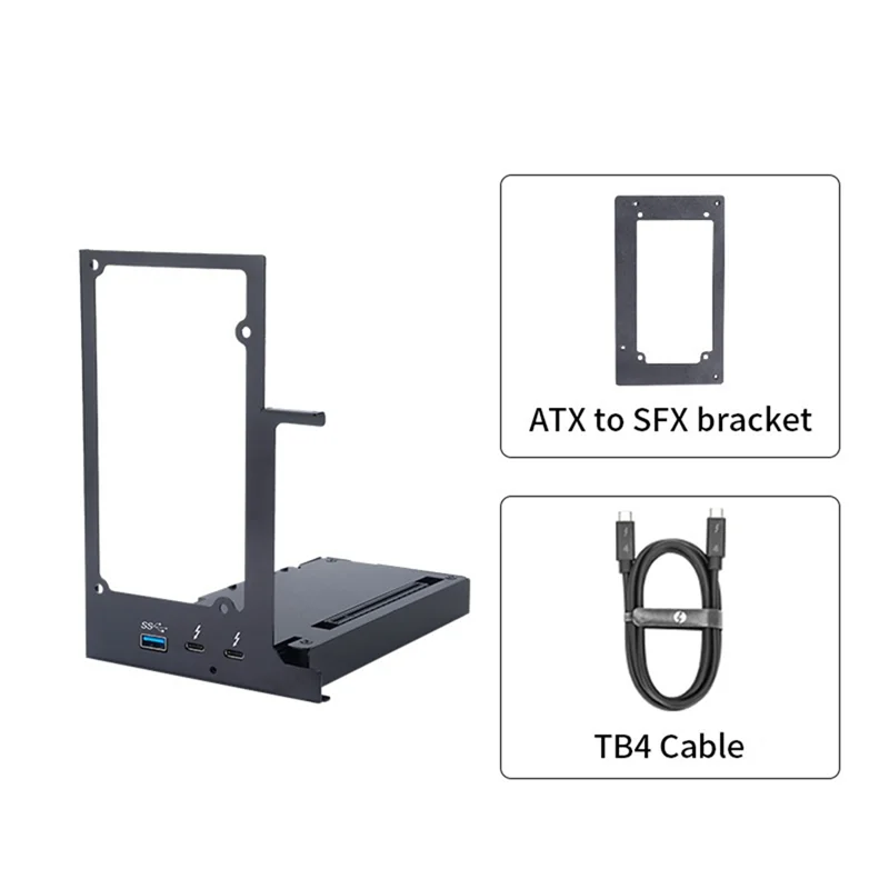 A34M-بطاقة الرسومات الخارجية للكمبيوتر المحمول GPU Dock لـ Thunderbolt 3/4 إلى PCIE بطاقة الرسومات لأجهزة الكمبيوتر المحمول إلى بطاقة الفيديو الخارجية PD 60W