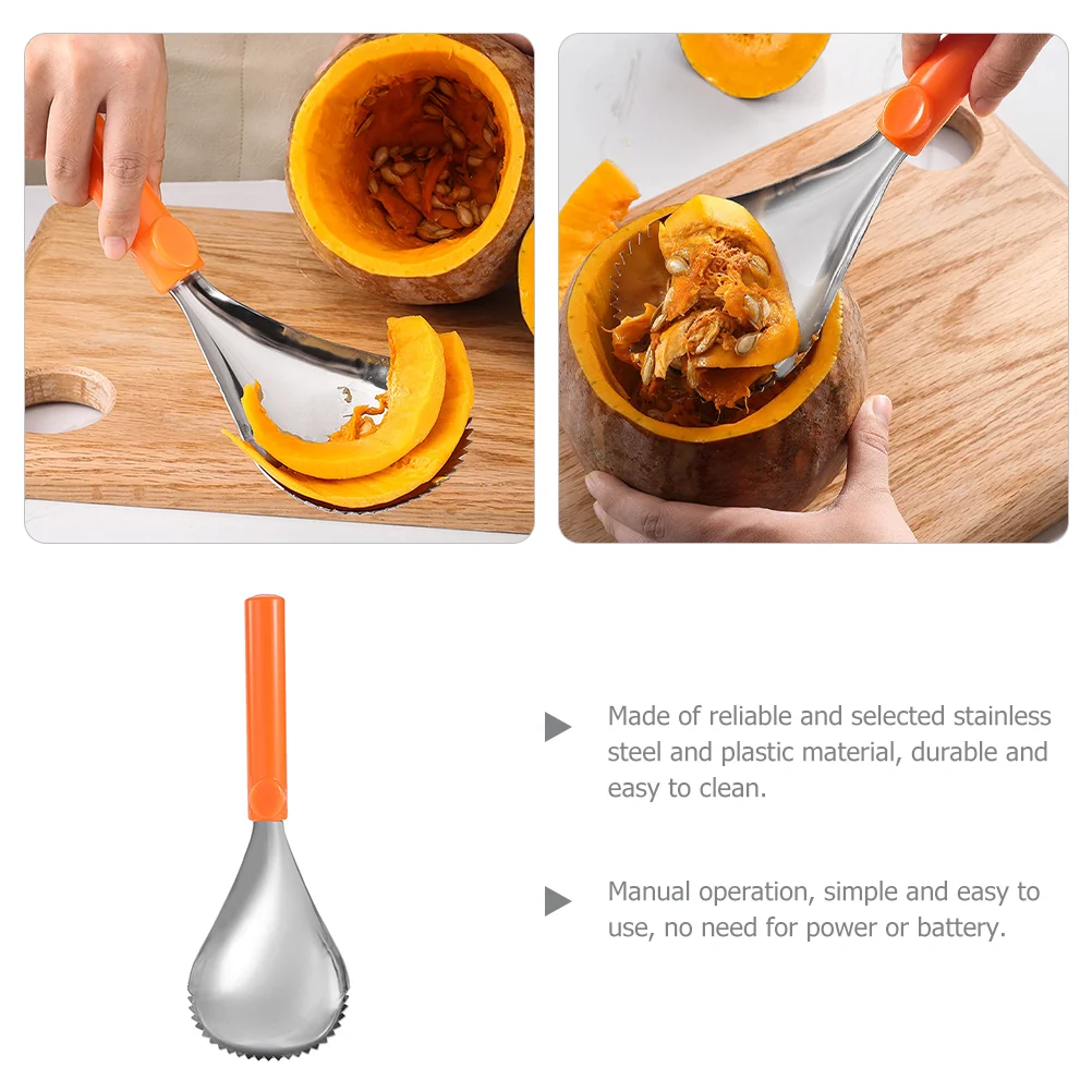 Multifunctional Fruit Extractor (orange) 1 Practical Pumpkin Core Remover Corer Kitchen Scoop Corers