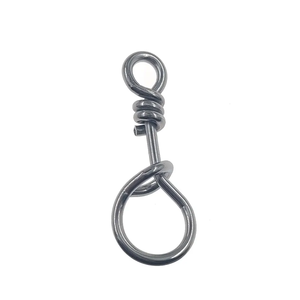15-pieces Sea Fishing Swivels Snap Quick Change Snap Lock Fast Fishing Clips Swivel Hook Lure Fishing Connectors
